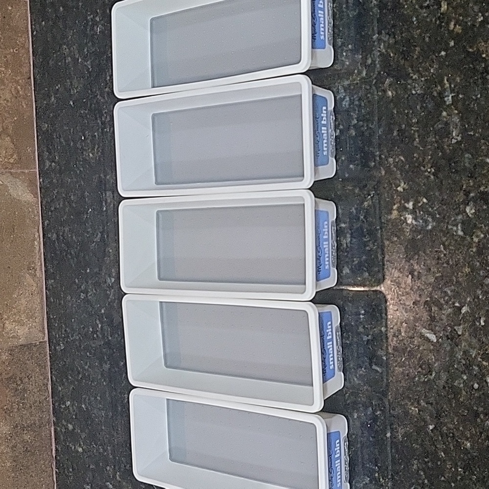 5 Pieces MadeSmart Plastic Multipurpose Storage Organizer Bin for Drawers